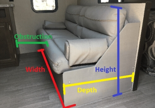 How to get furniture inside RV