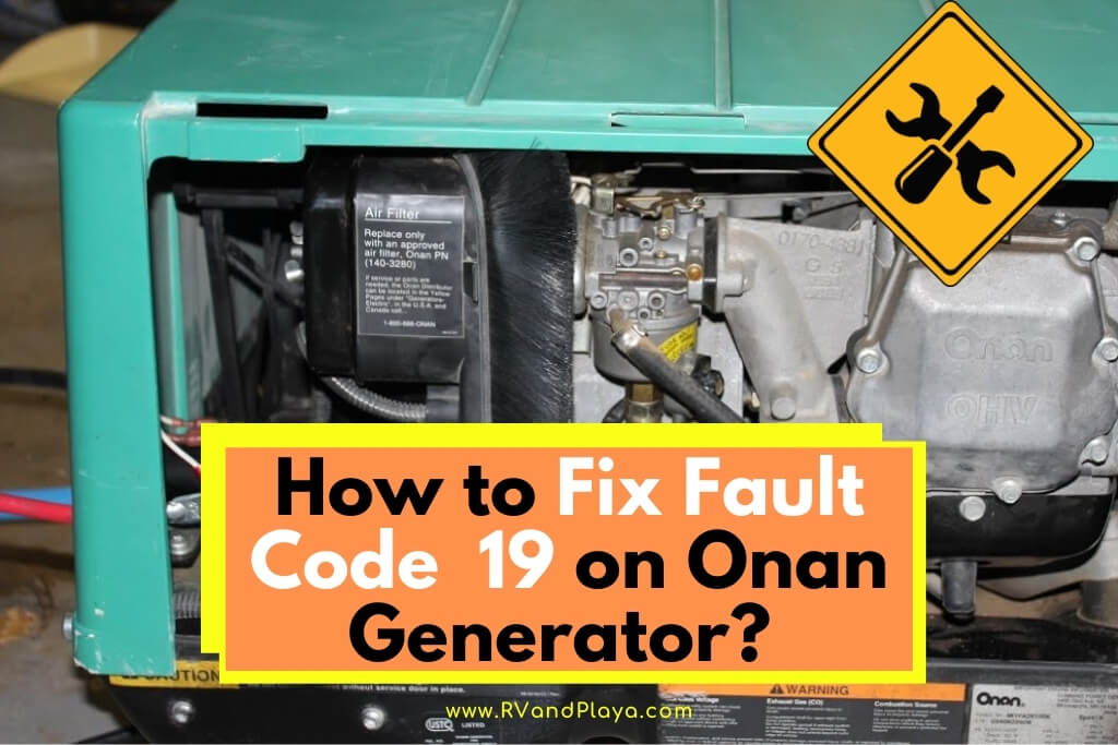 onan generator fault code 19