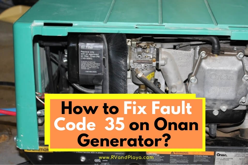 onan generator fault code 35