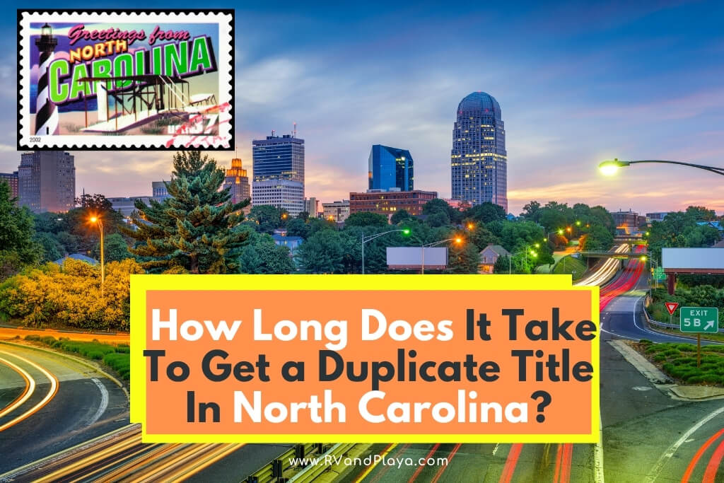 how long to get duplicate title nc