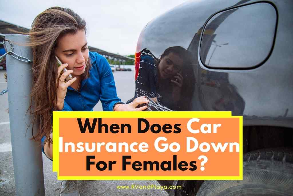 when does car insurance go down for females