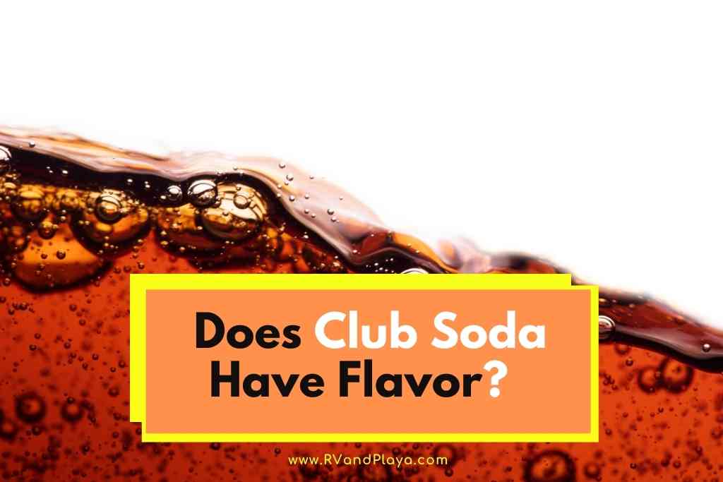 Does Club Soda Have Flavor