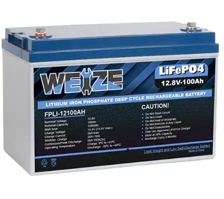 Weize 12V 100Ah Lithium Battery,