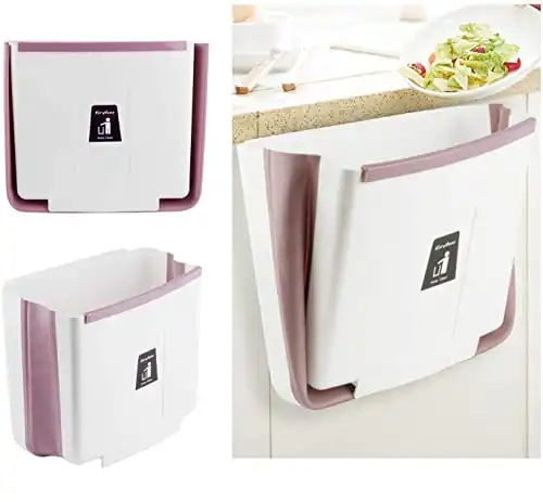 Hanging Trash Can for Kitchen Cabinet Door