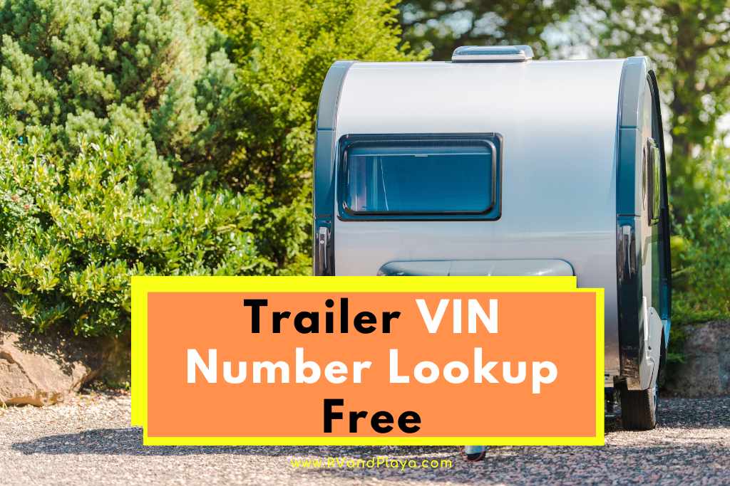 travel trailer vin lookup free