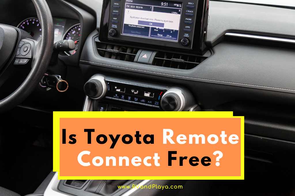 Is Toyota Remote Connect Free